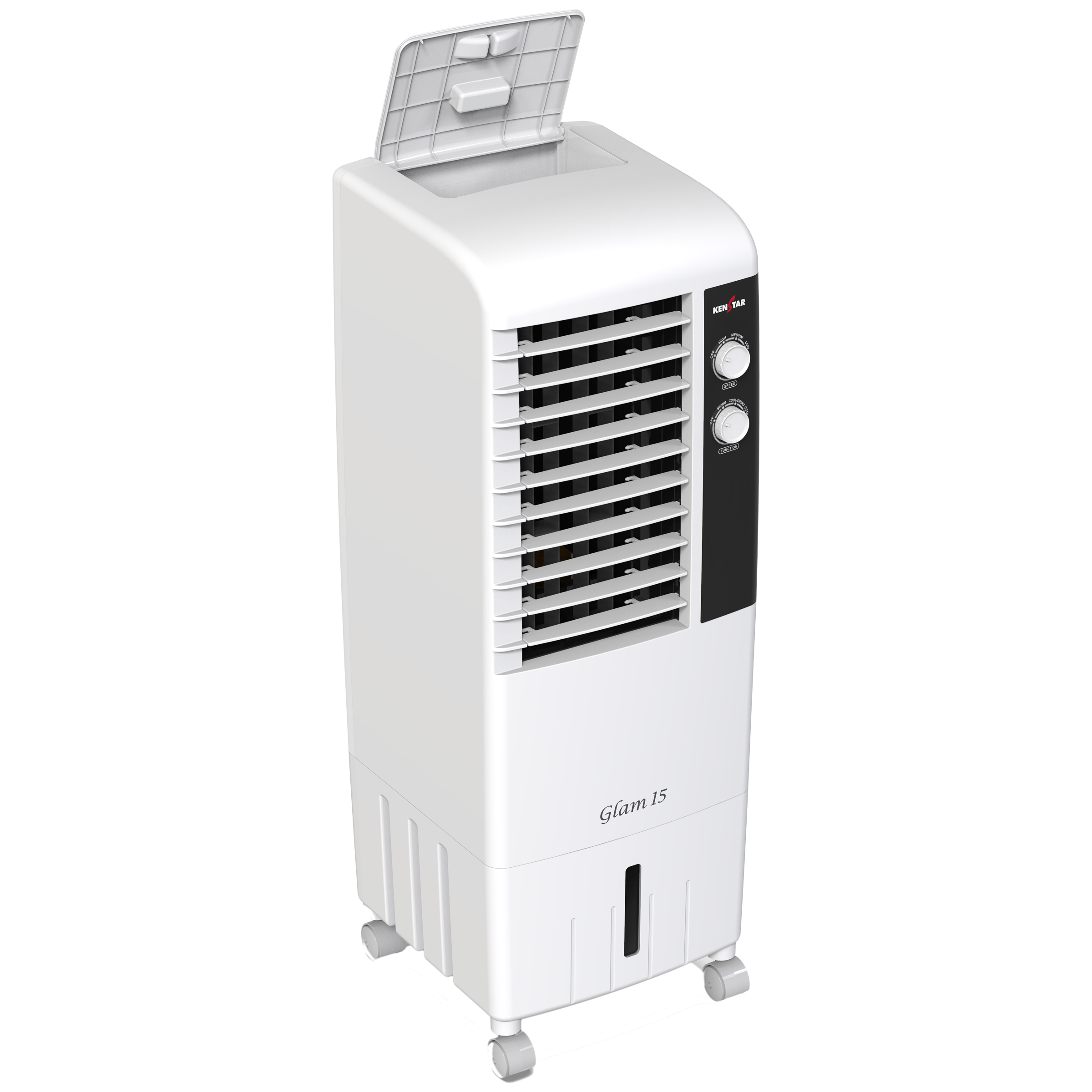 Buy Kenstar Glam 15 Litres Tower Air Cooler With Ice Chamber Dust Net Filter White Online Croma